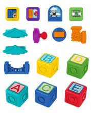 Активна играчка Baby Einstein - Кубчета, Bridge & Learn, 15 части