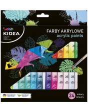 Акрилни бои Kidea - 24 цвята, 6 ml -1