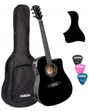 Акустична китара Cascha - Student Series CGA100-BK, черна