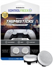 Аксесоар KontrolFreek - Performance Sports Thumbsticks Clutch, бял (PS4/PS5) -1