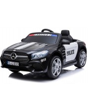 Акумулаторна кола KikkaBoo - Licensed Mercedes Benz SL500 Police, черна -1