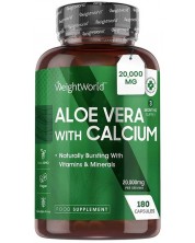 Aloe Vera with Calcium, 180 капсули, Weight World -1