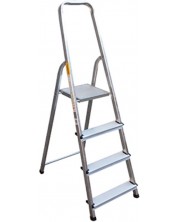 Алуминиева домакинска стълба Home practic - 3 + 1, 125 kg -1
