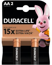 Алкални батерии Duracell - Basic, AA, 2 бр.