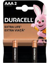 Алкални батерии Duracell - Basic, AAA, 2 бр.