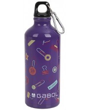 Алуминиева бутилка за вода Gabol Diary - 600 ml