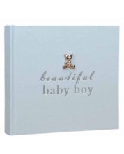 Албум за снимки с посребрена декорация Bambino - Beautiful baby boy