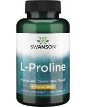 L-Proline, 500 mg, 100 капсули, Swanson -1