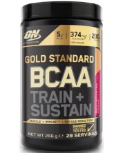Gold Standard BCAA Train + Sustain, праскова и маракуя, 266 g, Optimum Nutrition -1