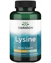 Lysine, 500 mg, 100 капсули, Swanson -1