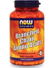 Sports Branched Chain Amino Acids, 240 капсули, Now -1