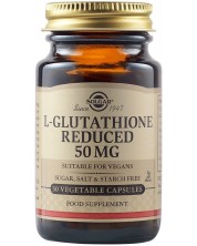 L-Glutathione, 50 mg, 30 растителни капсули, Solgar -1