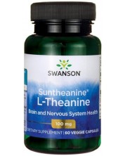 Suntheanine L-Theanine, 100 mg, 60 капсули, Swanson
