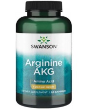 Arginine AKG, 1 g, 90 капсули, Swanson -1