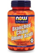 Sports Branched Chain Amino Acids, 120 капсули, Now -1