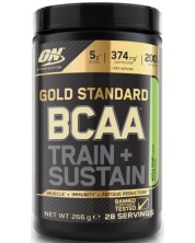 Gold Standard BCAA Train + Sustain, ябълка и круша, 266 g, Optimum Nutrition -1