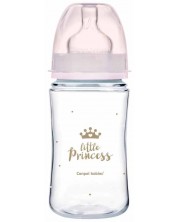 Антиколик шише Canpol Easy Start - Royal Baby, 240 ml, розово