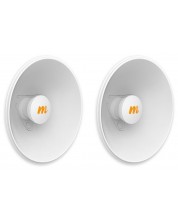 Антени Mimosa - N5-X25, 4.9-6.4 GHz, 25 dBi, 400 mm, 2 броя, бели -1