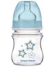 Антиколик шише Canpol - Newborn Baby, 120 ml, синьо -1