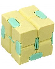 Антистрес играчка Poppit Fidget Infinity - Кубче, жълто -1