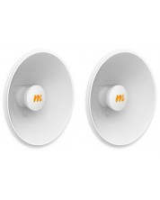 Антени Mimosa - N5-X20, 4.9-6.4 GHz, 20 dBi, 250 mm, 2 броя, бели