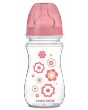 Антиколик шише Canpol - Newborn Baby, 240 ml, розово -1