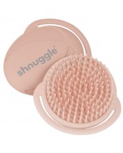 Антибактериална силиконова четка за баня Shnuggle - Розова -1