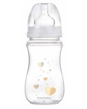 Антиколик шише Canpol - Newborn Baby, 240 ml, бежово -1