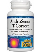 AndroSense T-Correct, 60 капсули, Natural Factors -1