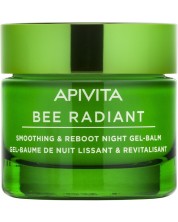 Apivita Bee Radiant Изглаждащ и детоксикиращ нощен гел-балсам, 50 ml
