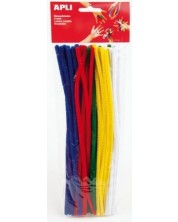 Плюшени шнурчета APLI - Oсновни цветове, 50 броя -1