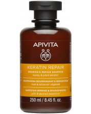 Apivita Keratin Repair Възстановяващ шампоан за суха коса, 250 ml -1