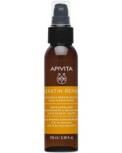 Apivita Keratin Repair Подхранващо и възстановяващо олио за коса, 100 ml -1