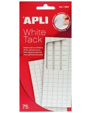 Лепящи гумички APLI - Бели, за офиса и дома -1