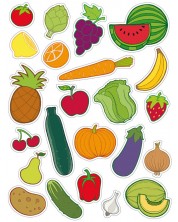 Комплект стикери APLI - Плодове и зеленчуци, 60 броя -1