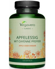 Apfelessig mit Cayenne Pfeffer, 120 капсули, Vegavero -1
