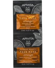 Apivita Express Beauty Маска за лице, портокал, 2 x 8 ml -1