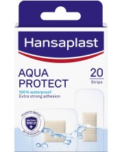 Aqua Protect Водоустойчиви пластири, 20 броя, Hansaplast -1