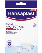 Aqua Protect Водоустойчиви пластири, 8 x 10 cm, 5 броя, Hansaplast -1