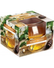 Ароматна свещ Bispol Aura - Sweet Honey, 80 g