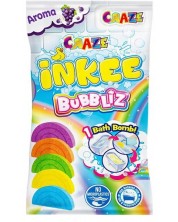 Ароматна бомбичка за баня Craze Inkee - Разноцветна дъга, aсортимент -1