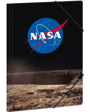 Папка с ластик Ars Una NASA - А4, логото на НАСА