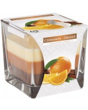 Ароматна свещ Bispol Aura - Cinnamon-Orange, 170 g -1
