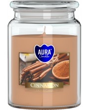 Ароматна свещ Bispol Aura - Канела, 500 g