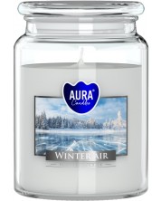 Ароматна свещ в буркан Bispol Aura - Winter Air, 500 g -1