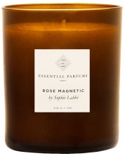 Ароматна свещ Essential Parfums - Rose Magnetic by Sophie Labbé, 270 g