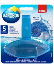 Ароматизатор за тоалетна Sano - WC Bon Blue, 55 g -1