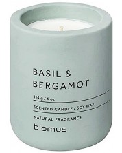Ароматна свещ Blomus Fraga - S, Basil & Bergamot, Pine Gray -1