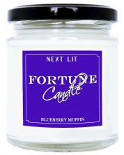 Ароматна свещ с късметче Next Lit Fortune Candle - Мъфин с боровинки, на български -1