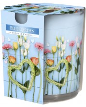 Ароматна свещ Bispol Aura - Blue Garden, 100 g -1